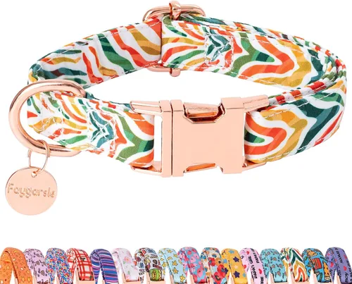 Miniatura 13 de Faygarsle Collar Lindo de Perro para Perras y Perros Machos, Collar Suave y Elegante para Mascotas con Diseño de Limón, Collar de Perro Amarillo