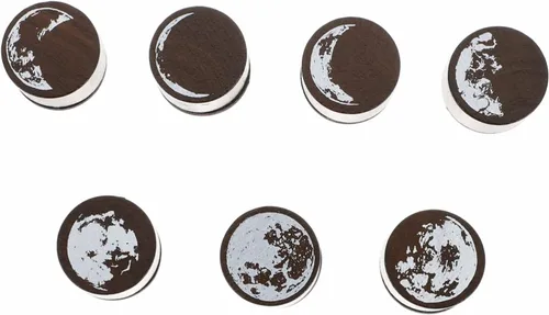 7pcs Scrapbook fases de fabricación redonda de tinta de arte diseñado para álbumes de recortes, diario de moda, letras decorativas y para luna,