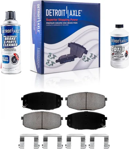 Miniatura 135 de Detroit Axle - Kit de freno delantero para Dodge Ram 1500 Durango Dakota Chrysler Aspen Dakota Driver Side Disco Freno Pinza de freno de cerámica