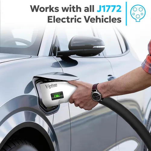Miniatura 5 de VIPTOO Adaptador para Tesla a J1772, Compacto con Indicador de Luz, Compatible con Cargadores Tesla de Pared/Móvil/Destino, Convierte Tesla a J1772