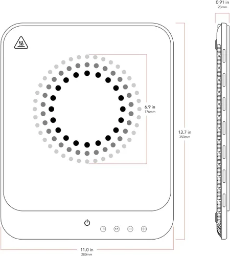 Miniatura 5 de AirHood Cocina de inducción ultrafina Placa caliente de encimera con sensores de precisión para 10 modos de temperatura Electrodoméstico