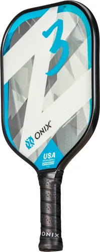 Miniatura 12 de Onix Graphite Z5 - Paleta de pickleball de fibra de carbono con forma de cuerpo ancho, núcleo de panal y cara de grafito ONIX Z3 Paddle — Azul