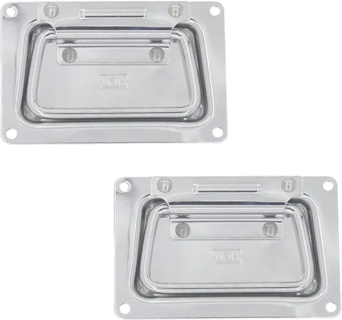 Miniatura 13 de 2 manijas con resorte, funda de hardware resistente para muebles, funda de anillo para caja de pecho, gabinete y altavoz con agarre de goma montado