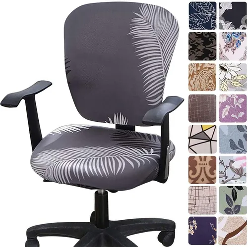 Miniatura 21 de Melaluxe - Funda para silla de oficina de computadora, funda universal protectora y elástica, cubierta elástica para silla giratoria