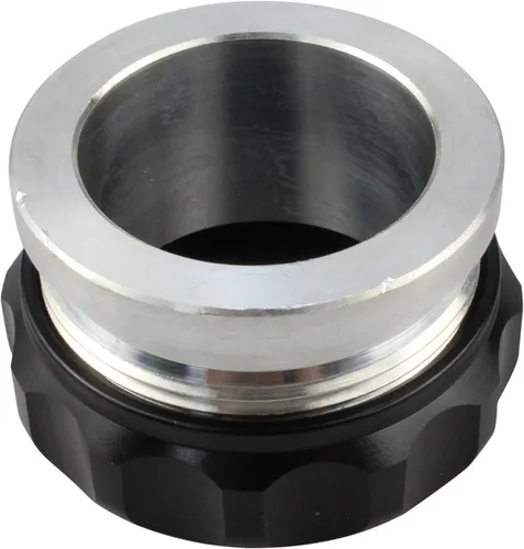 Miniatura 4 de OD 2"/50.8mm Aleación de aluminio Tapa de combustible Soldadura en el cuello de relleno Tapa del tanque de aceite Negro, soldadura en el cuello