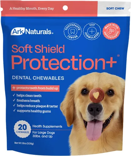 Miniatura 14 de Ark Naturals Protection+ Pasta dental sin cepillo, masticables dentales para perros para razas medianas, evita la placa y el sarro, refresca