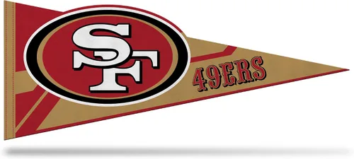Miniatura 10 de Rico Industries Banderín de fieltro suave con corte en forma de fútbol americano de la NFL - Fácil de colgar - Decoración del hogar