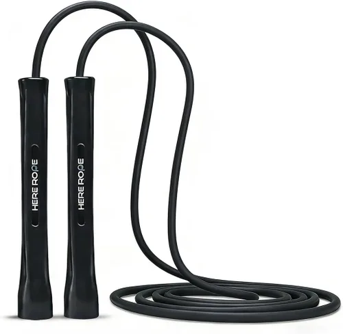 Miniatura 7 de HEREROPE Cuerda de saltar ajustable – Cuerda de saltar de PVC de 0.197 in con asas irrompibles, no se dobla, incluye 1 cuerda de repuesto