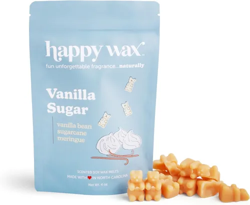 Miniatura 12 de Happy Wax Gingerbread - Cera perfumada de oso para derretir – Natural fuerte perfumada con aceites esenciales – No tóxica y segura para mascotas