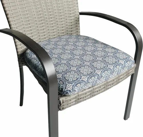 Cojines de asiento para exteriores con lazos, resistentes a la decoloración, para decoración de muebles de hogar, oficina, patio, jardín, 19.75