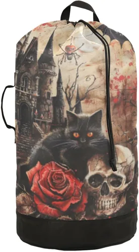 Miniatura 11 de Mochila para lavandería, cesta extra grande resistente para ropa sucia, correas ajustadas para campamento, universidad, gimnasio, hotel, hogar, 29.3