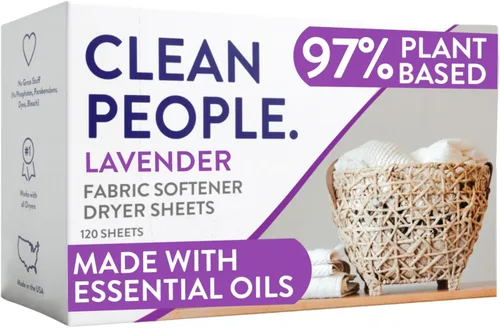Miniatura 13 de The Clean People Sábanas suavizantes de tela, sábanas para secadora, suavizan y eliminan la adherencia estática, suavizante vegano, sin fragancia