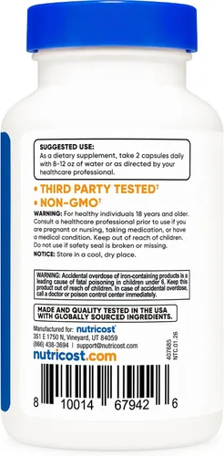 Miniatura 4 de Nutricost Multivitamínico con probióticos 120 cápsulas vegetarianas - Repleto de vitaminas y minerales