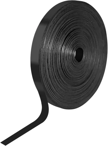 Magnetic Tape Roll, 30ft x 1/4 Inch Magnet Tape for Whiteboard, Reusable Magnetic Whiteboard Borders & Dividers for Classroom, Office, Art (Black)