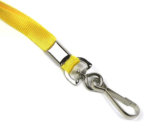 Miniatura 4 de Beebel 100 cordones morados para insignias de identificación, cordón plano con clip de insignia con gancho en J (morado)