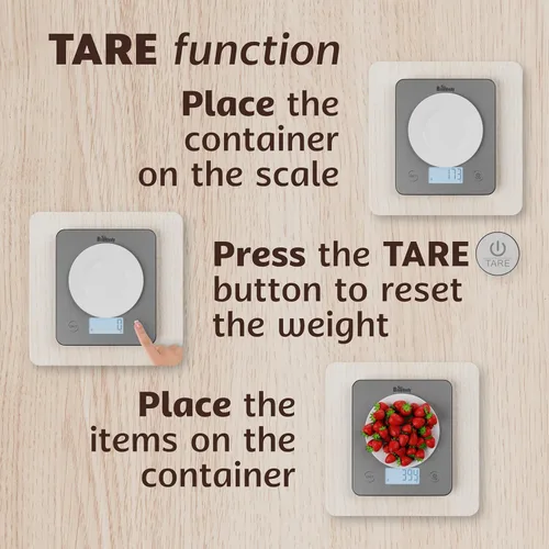 Miniatura 4 de Báscula inteligente de alimentos para preparación de comidas con calculadora nutricional, rastreador de macro de calorías, báscula digital de cocina