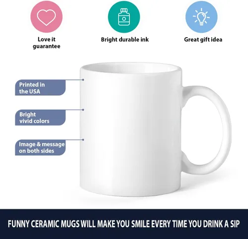 Miniatura 7 de CUBICER Tazas de café personalizadas con frases divertidas, vasos de hongos barbudos, nombre personalizado, tío de cerámica blanca, novedad, tazas