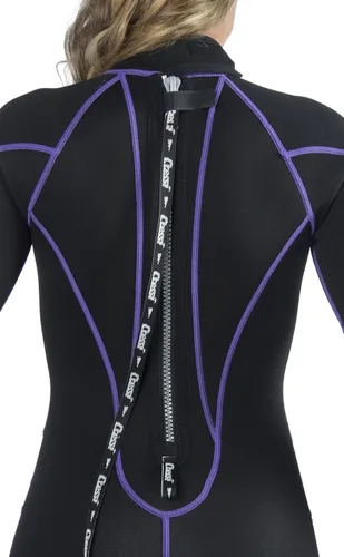 Miniatura 4 de Cressi Shorty - Traje de neopreno para mujer para actividades acuáticas Tortuga de 0.098 in Negro/ lila