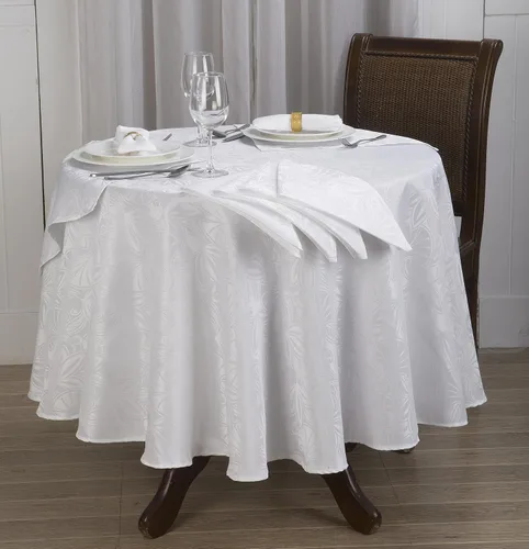 Miniatura 8 de Royal Bedding Elaine - Juego de manteles de lujo y elegante con servilletas, mantel de cocina superior, 70 pulgadas, redondo, dorado