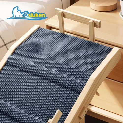 Miniatura 3 de Rampa para perros para cama con rieles, rampa plegable para mascotas de 64 pulgadas de largo para perros pequeños y grandes, rampas para perros
