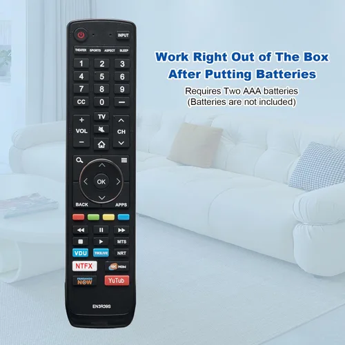 Miniatura 8 de EN3R39S Reemplazo remoto para Sharp 4K Smart TV LC-50Q7030U LC-55Q7030U LC-43Q7000U LC-43Q7020U LC-43Q7050U LC-43Q7060U LC-43Q7070U LC-43Q70000U