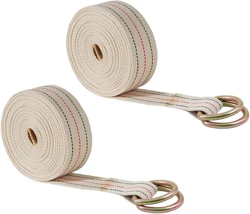 Miniatura 14 de Mytee Products Paquete de 2 correas móviles de piano de 2 pulgadas x 15 pies con hebilla de rodillo, hecha de correas de algodón