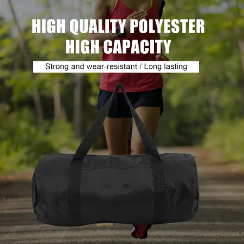 Miniatura 5 de Pequeña bolsa de gimnasio plegable Cilindro Fitness Bolsa de hombro, #1, Classic
