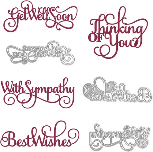 Miniatura 8 de 2 troqueles de corte de metal para tarjetas alfabetos, letras de metal para álbumes de recortes, manualidades, plantillas de grabado en relieve