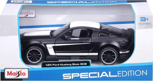 Miniatura 7 de Maisto M31269 Ford Mustang - Coche coleccionable a escala 1:24, color negro mate