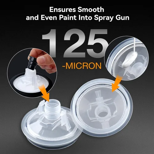 Miniatura 4 de Vasos de pintura desechables de 6 onzas (165ml), mini vasos mezcladores de pintura con tapa y paquete de 30 vasos de pintura para pistola rociadora