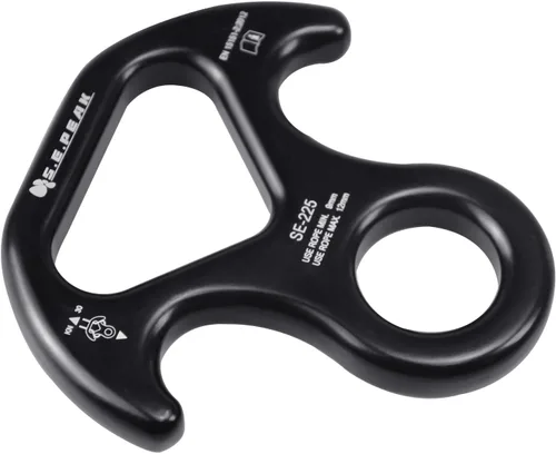 Miniatura 7 de 30kN/35kN/40kN Rescate Figura 8 Descender Engranaje de escalada Equipo de descenso Dispositivo de rappeling de placa de aparejo para escalada