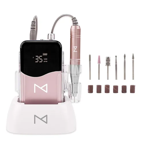 Miniatura 12 de M Mase - Taladro Profesional de Uñas - Lima de Uñas 2 en 1 Sin Núcleo - Eléctrico, Inalámbrico, 35000 RPM, Pantalla HD - Taladro Eléctrico de Uñas