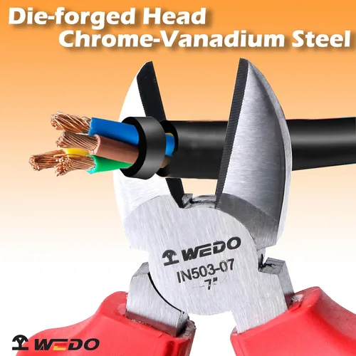 Miniatura 6 de WEDO VDE - Juego de herramientas aisladas de 1000 V, 13 piezas, herramientas de seguridad para electricistas con alicates, destornilladores