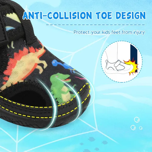 Miniatura 3 de Besroad Qucik Dry Sport - Sandalias de agua para niños y niñas, antideslizantes, calcetines acuáticos, zapatos de natación