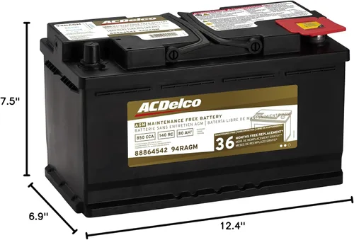 Miniatura 6 de Batería 94R del grupo BCI, profesional AGM para automóvil ACDelco 94RAGM.