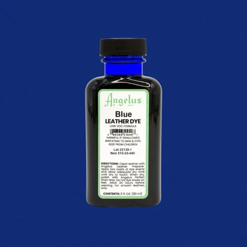 Miniatura 6 de Tinte de cuero Angelus - Tinte de cuero flexible para zapatos, botas, bolsos, manualidades, muebles y más 3oz, aplicador incluido (Azul)