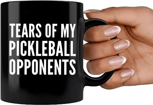 Miniatura 7 de Panvola Tears of My Pickleball Opponents - Taza de cerámica para café, regalo para jugador deportivo, abuelo, abuela, marido, esposa, mamá, papá