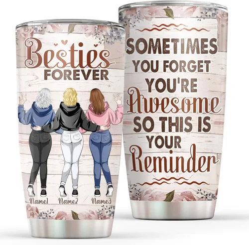 Vaso personalizado con texto en inglés «Sometimes You Forget You're Awesome So This Is Your Reminder», tazas con texto en inglés «You are my 9