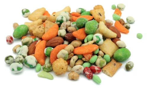 Miniatura 9 de Oregon Farm Fresh Snacks Mezcla de guisantes de Wasabi y galletas de arroz, aperitivos asiáticos de origen local y recién hechos con almendras