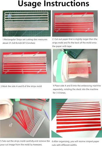 Miniatura 5 de Mvchifay Plantillas de metal para álbumes de recortes, herramientas de bricolaje, manualidades, acero al carbono, plantilla de grabado para hacer