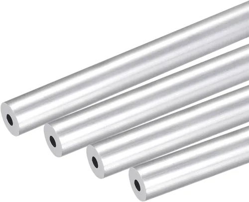 Miniatura 34 de uxcell 6063 Tubo redondo de aluminio 0.236 in OD 0.118 in Diámetro interior 9.843 in Longitud Tubería 4 PC