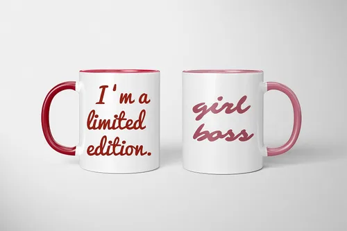 Miniatura 4 de Taza de café personalizada, taza de cerámica personalizada de 15 onzas con foto, impresión de doble cara, divertida, rosa