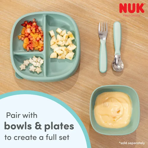 Miniatura 7 de NUK Kiddy - Tenedores de cubiertos de acero inoxidable duradero, sin BPA ni látex, para más de 18 meses, paquete de 3