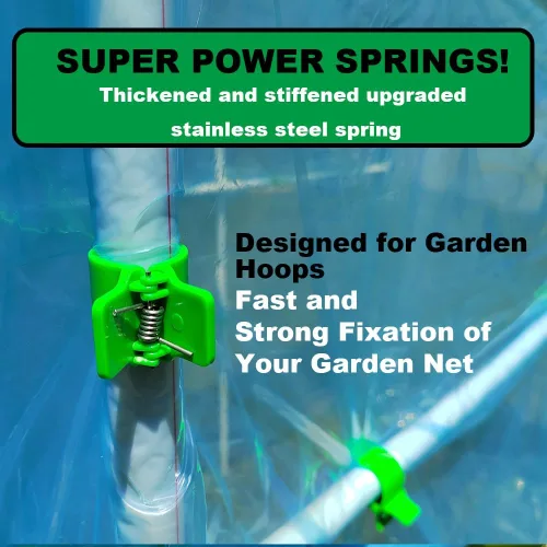 Miniatura 2 de Abrazaderas de invernadero para tubos de PVC de 3/4-1 pulg, aros de invernadero, marco de soporte, túnel de cultivo, soporte para plantas y estacas