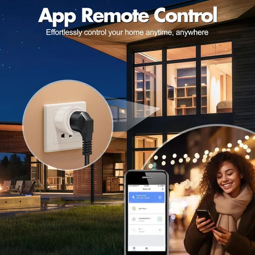 Miniatura 3 de DeeprClean Mini enchufes inteligentes que funcionan con Alexa, enchufe Wifi compatible con Google Assistant, toma controlada por aplicación