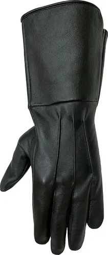 Miniatura 4 de SI Guantes de cuero sin forro para hombre, diseño de espada