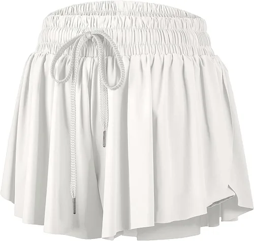 Miniatura 145 de Blaosn Pantalones cortos atléticos fluidos para mujer, gimnasio, yoga, entrenamiento, correr, pantalones cortos de tenis, falda falda linda, ropa