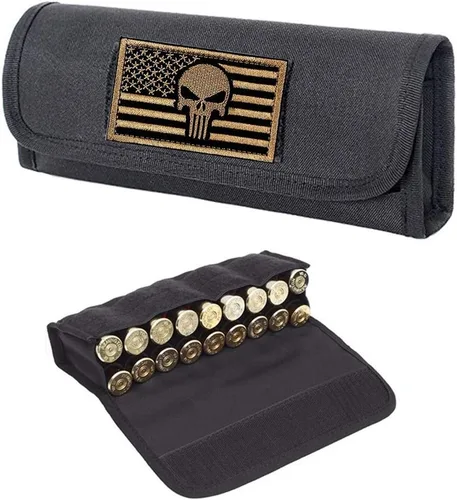 ACEXIER - Bolso táctico Molle de 18 rondas para cartuchos de caza militar, bolsa de munición, bolsa de cintura militar para balas de pistola de