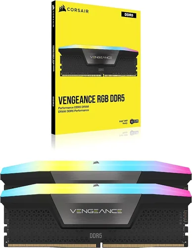 Miniatura 6 de CORSAIR Vengeance RGB DDR5 RAM 32 GB (2 x 16 GB) Hasta 6000 MHz CL36-44-44-96 1.35V Intel XMP 3.0 Memoria de computadora - Negro (CMH32GX5M2E6000C36)