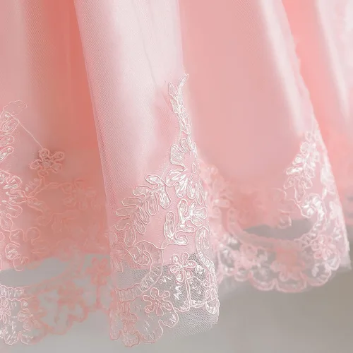 Miniatura 5 de NNJXD - Vestido de princesa de tul con flores, para usar en bodas, para niñas pequeñas y bebés